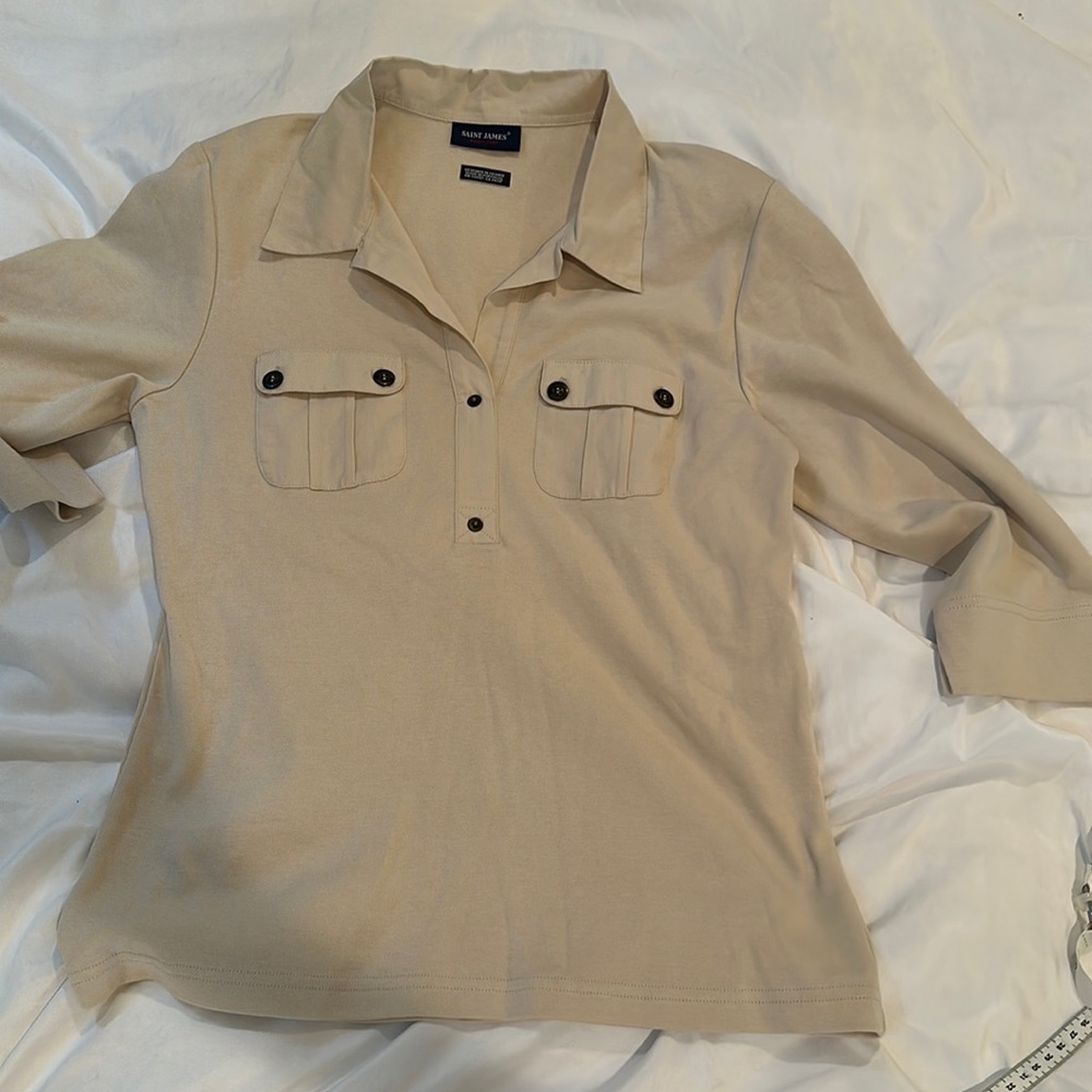 St James Size 8 cotton jersey pullover top